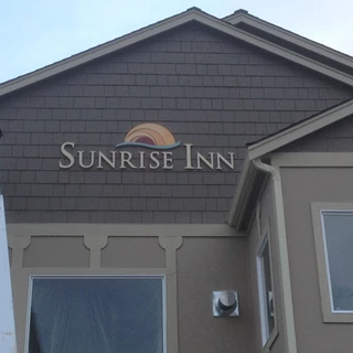  - Architectural Signage - Dimensional Signage - Sunrise Inn - Anacortes, Wa