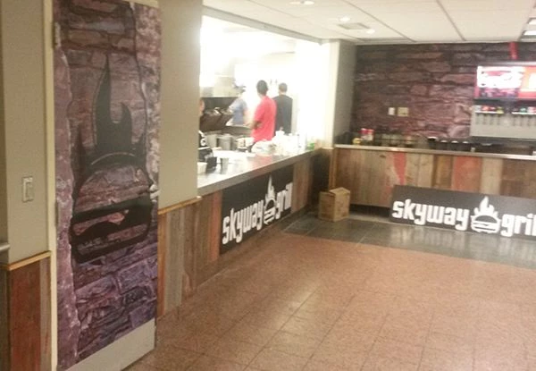 - Custom-Graphics-Wall-Mural-skyway-grill-Image360-St.Paul-MN